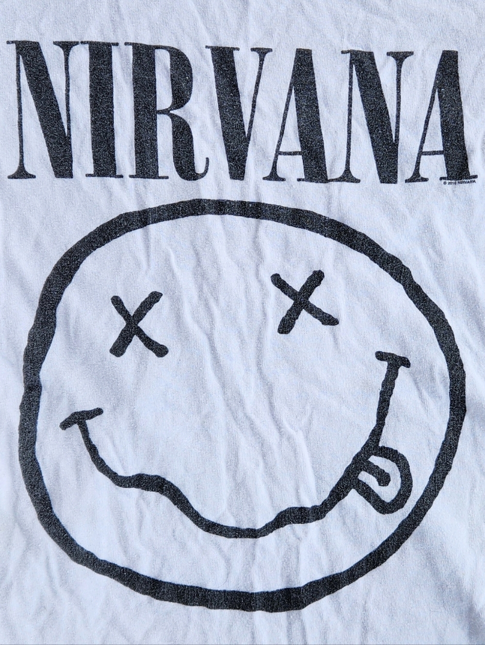 Nirvana Smiley Band Shirt